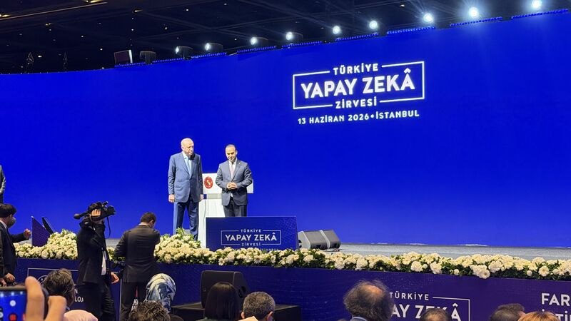 The stage of the Türkiye Artificial Intelligence Summit, held in Istanbul on 13 June 2026